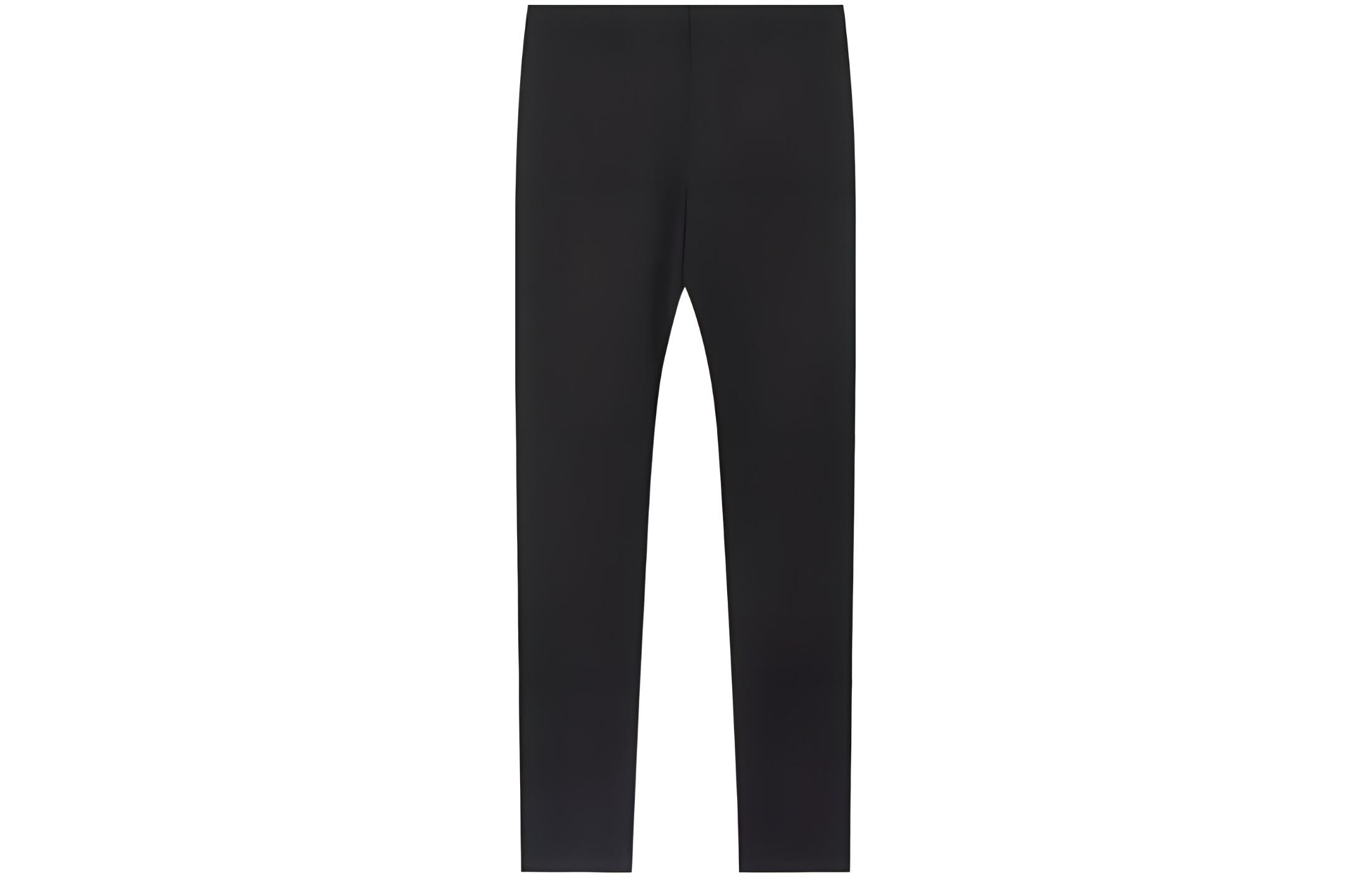 Burberry SS24  Mid-Rise Casual Pants Hidden Closure Solid Black 40250211