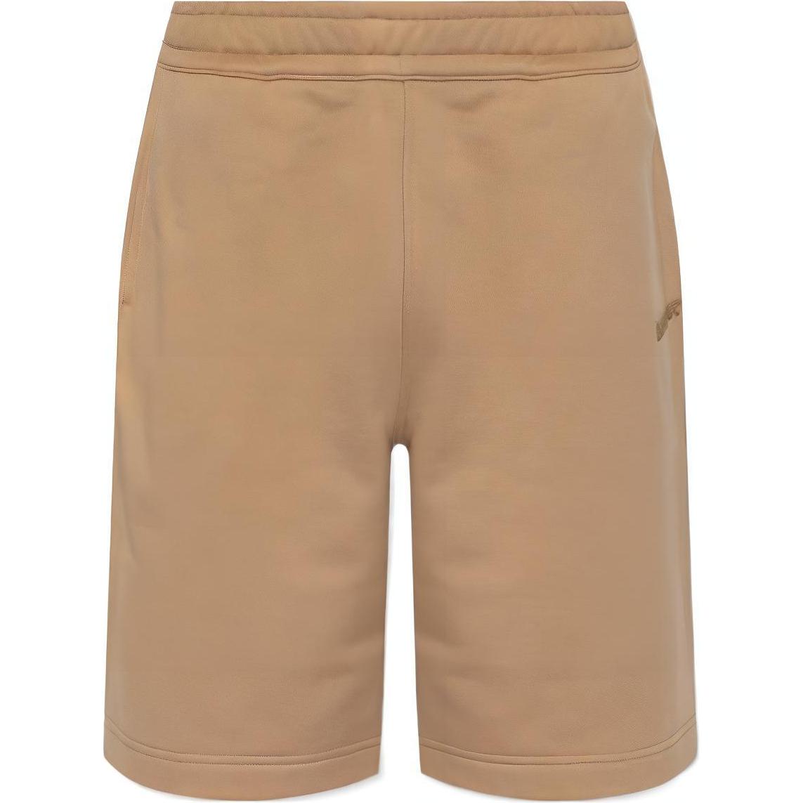Burberry SS24  Mid-Rise Elastic Casual Shorts Light Brown. 80831531
