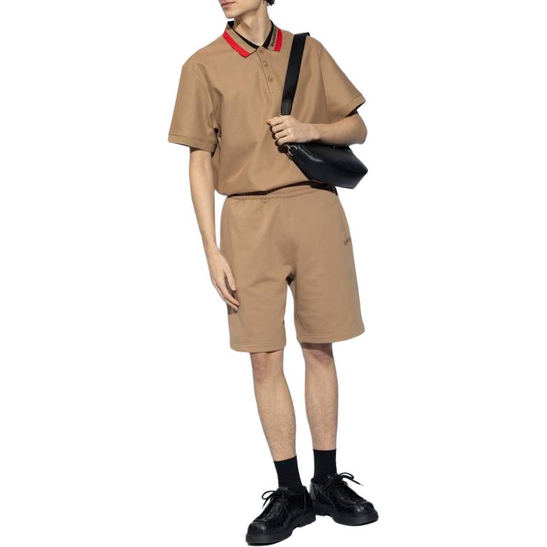 Burberry SS24  Mid-Rise Elastic Casual Shorts Light Brown. 80831531 圖 3