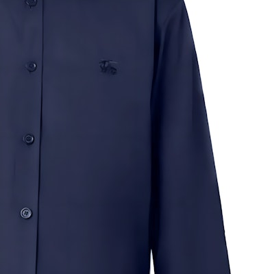 Burberry SS24 Baju Lengan Panjang Biru Navy dengan Sulaman Logo. 80667651 Details for Burberry SS24 Baju Lengan Panjang Biru Navy dengan Sulaman Logo. 80667651