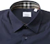 Shop Burberry SS24 Navy Blue Short Sleeve Shirt with Logo Embroidery. 80795951