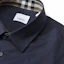 Sizing Burberry SS24 Navy Blue Short Sleeve Shirt with Logo Embroidery. 80795951