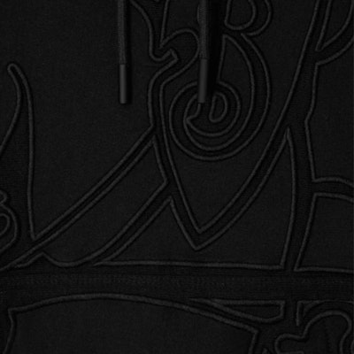 バーバリー SS24 無地 ドローストリングパーカー ブラック 80982141 Lookbook バーバリー SS24 無地 ドローストリングパーカー ブラック 80982141