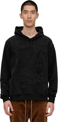 バーバリー SS24 無地 ドローストリングパーカー ブラック 80982141 Sizing バーバリー SS24 無地 ドローストリングパーカー ブラック 80982141