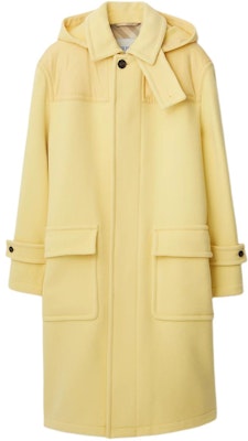 Burberry SS24 Abrigo Duffel Sólido con Capucha Color Amarillo Daffodil 80825941 Buy Burberry SS24 Abrigo Duffel Sólido con Capucha Color Amarillo Daffodil 80825941