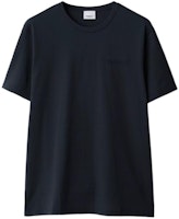 Burberry SS24 Solid Color Embroidered Logo Crew Neck T-Shirt Navy Blue. 80843641 Burberry SS24 Solid Color Embroidered Logo Crew Neck T-Shirt Navy Blue. 80843641