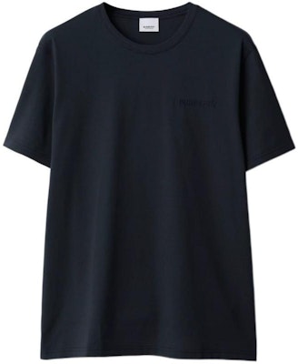 Burberry SS24 Baju-T Leher Bulat Navy Blue Logo Sulam Warna Solid. 80843641 Order Burberry SS24 Baju-T Leher Bulat Navy Blue Logo Sulam Warna Solid. 80843641