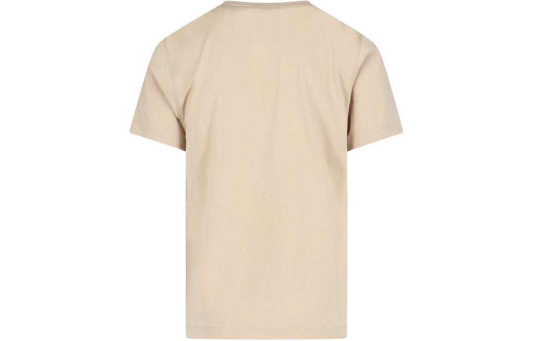 Burberry SS24  Solid Color Embroidered Logo Crew Neck T-Shirt Khaki. 80831131 圖 3