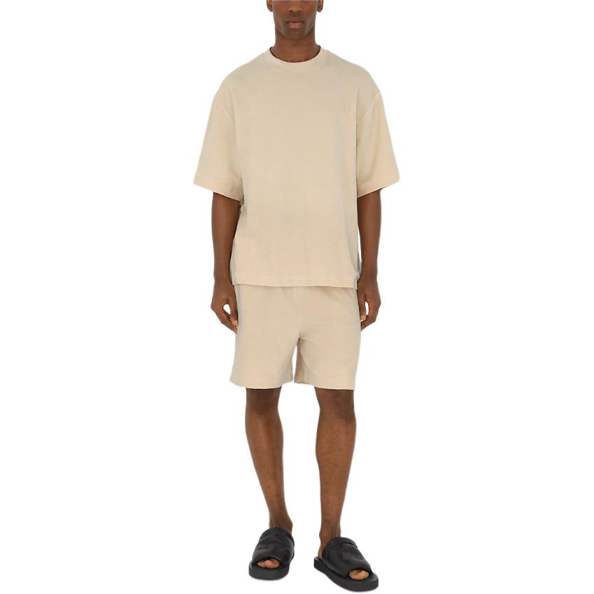 Burberry SS24  Solid Color Logo Mid-Waist Straight-Leg Drawstring Shorts. 80812391 圖 4