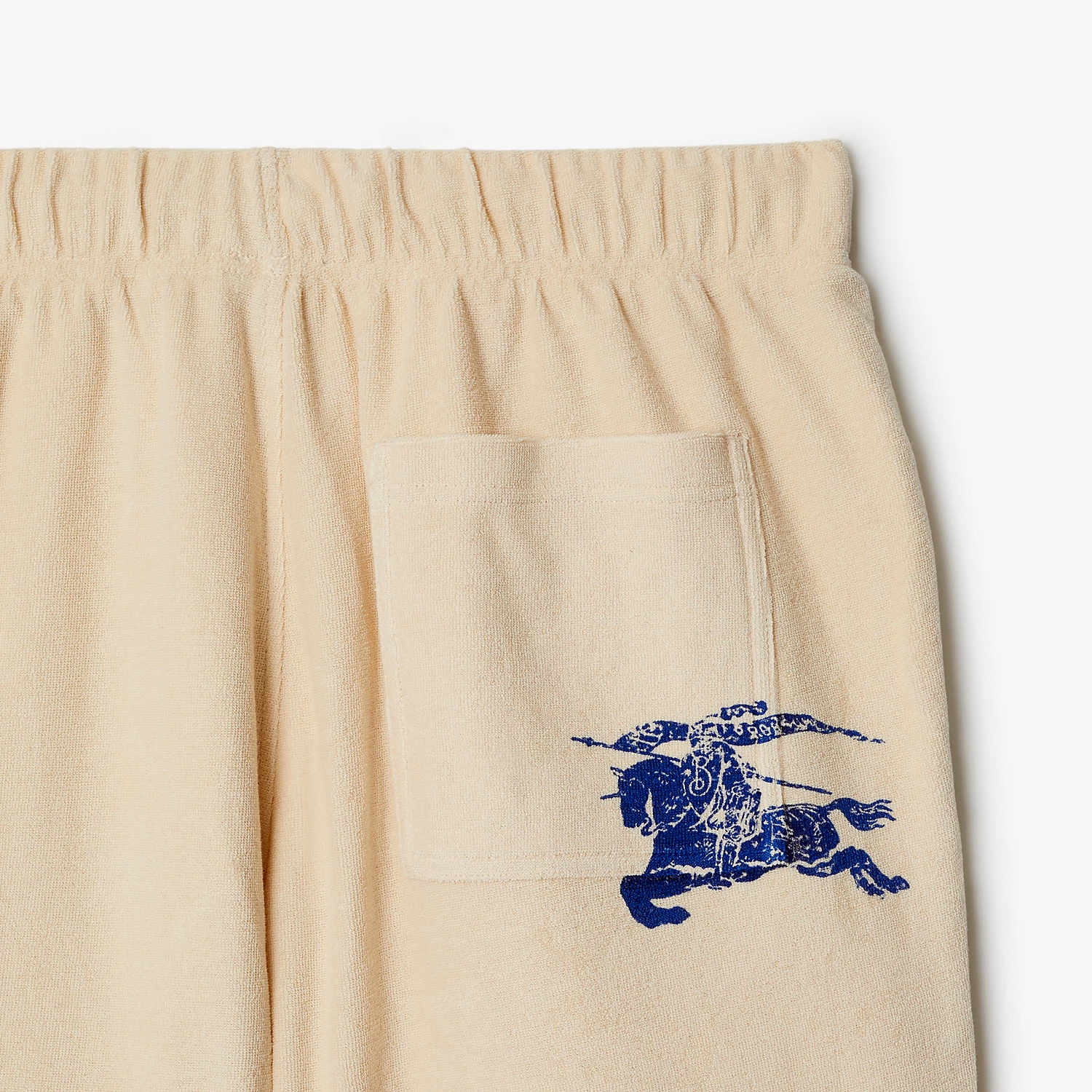 Burberry SS24  Solid Color Logo Mid-Waist Straight-Leg Drawstring Shorts. 80812391 圖 7