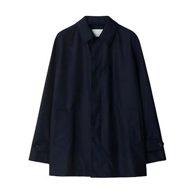 Burberry SS24 Solid Color Long Sleeve Button Jacket - Black 80918461