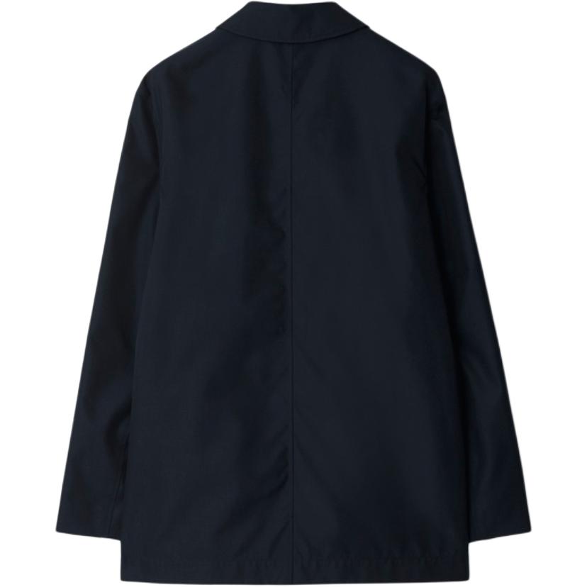 Burberry SS24  Solid Color Long Sleeve Button Jacket - Black 80918461 圖 3