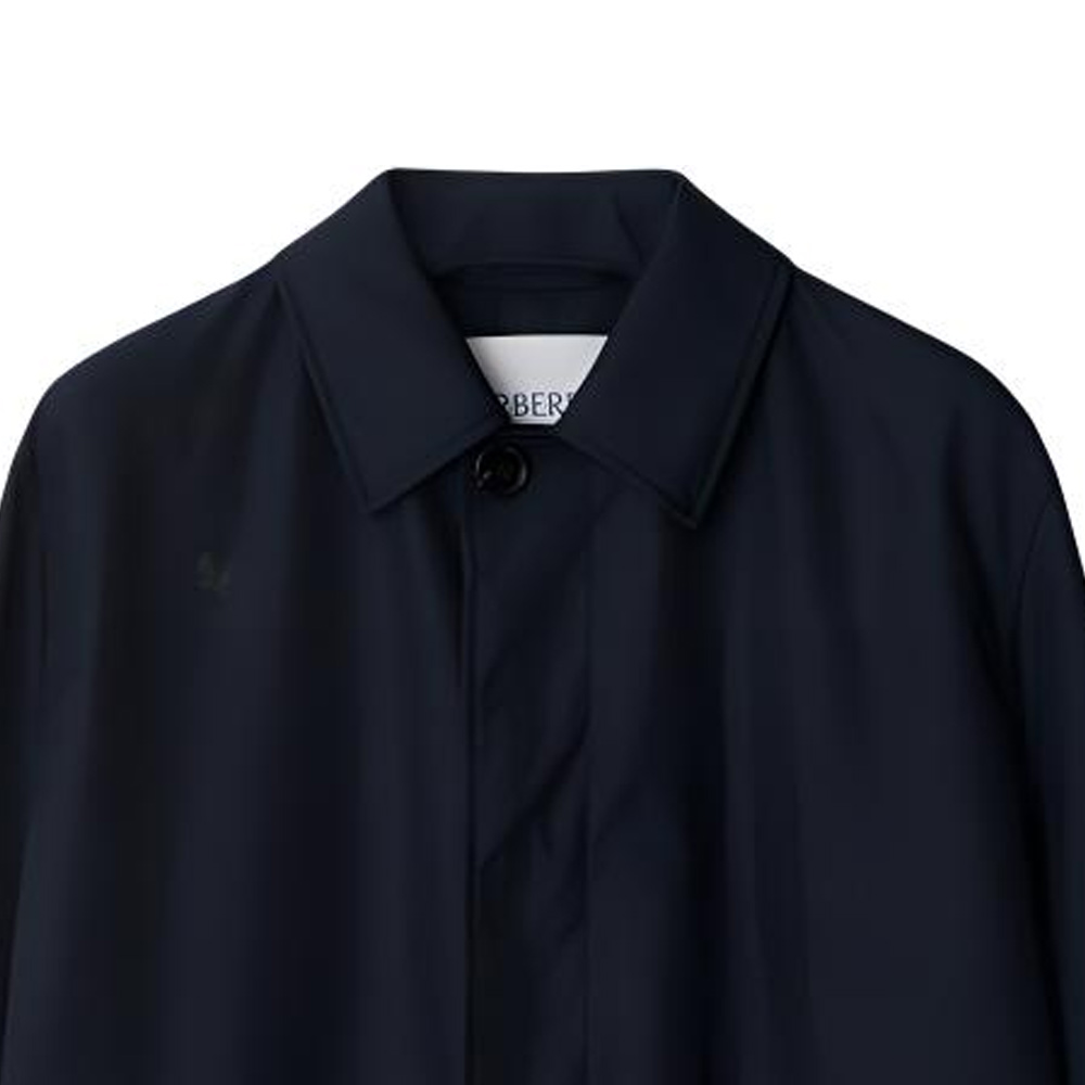 Burberry SS24  Solid Color Long Sleeve Button Jacket - Black 80918461 圖 8