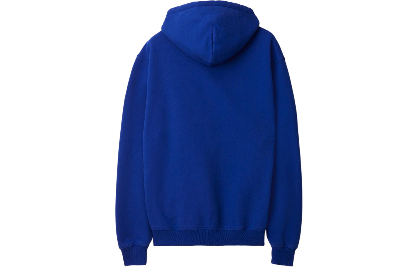 Lookbook Sudadera con Cremallera Azul Burberry SS24 Color Sólido Patch. 80849821