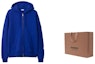 Shop Sudadera con Cremallera Azul Burberry SS24 Color Sólido Patch. 80849821