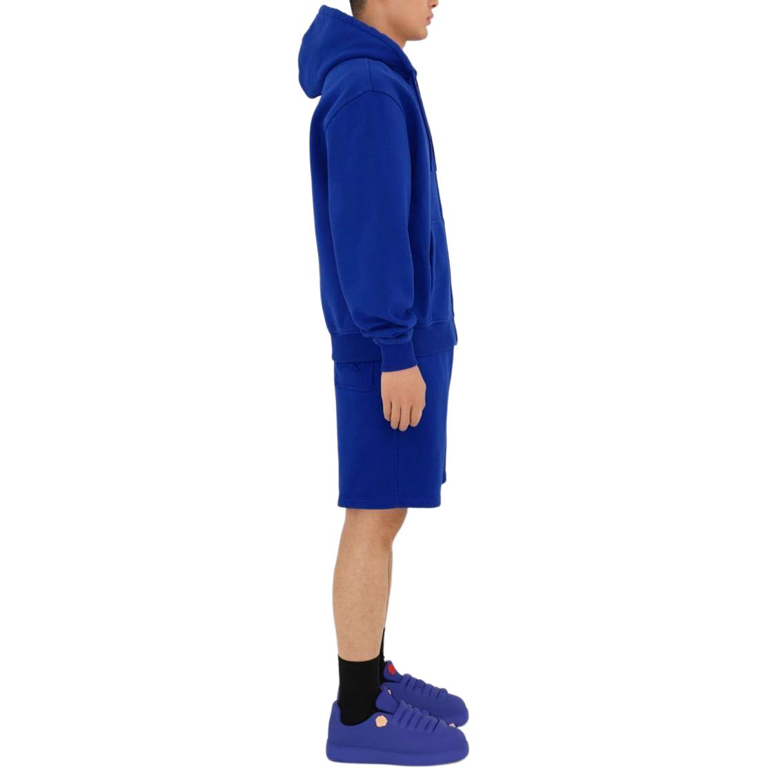 Sizing Sudadera con Cremallera Azul Burberry SS24 Color Sólido Patch. 80849821