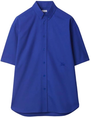 Burberry SS24 Solid Color Short-Sleeve Casual Button-Up Shirt. 80819781 4