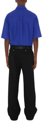 Burberry SS24 Solid Color Short-Sleeve Casual Button-Up Shirt. 80819781 7