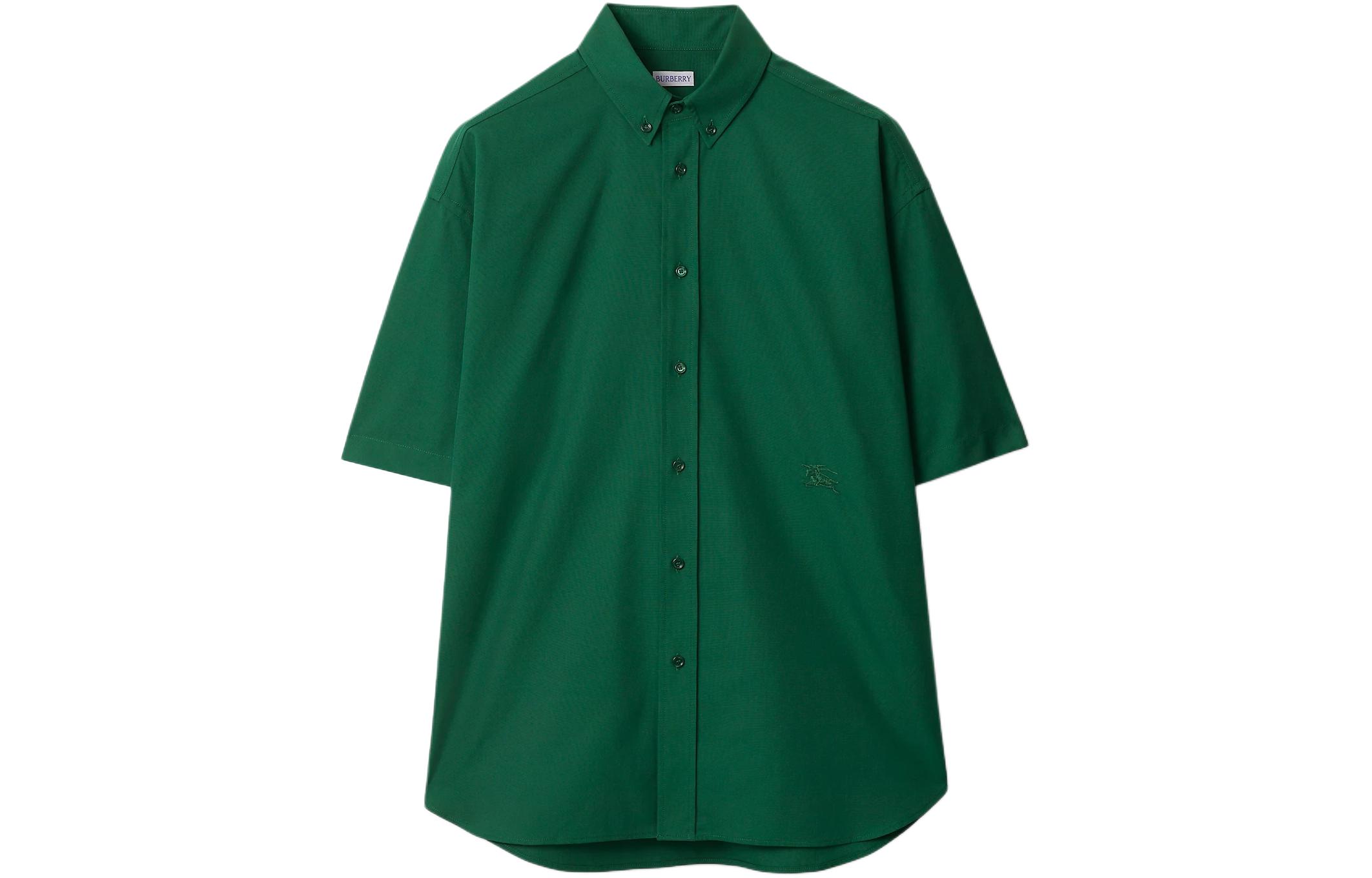 Order 버버리 SS24 솔리드 컬러 반팔 캐주얼 버튼업 셔츠. 80819781
