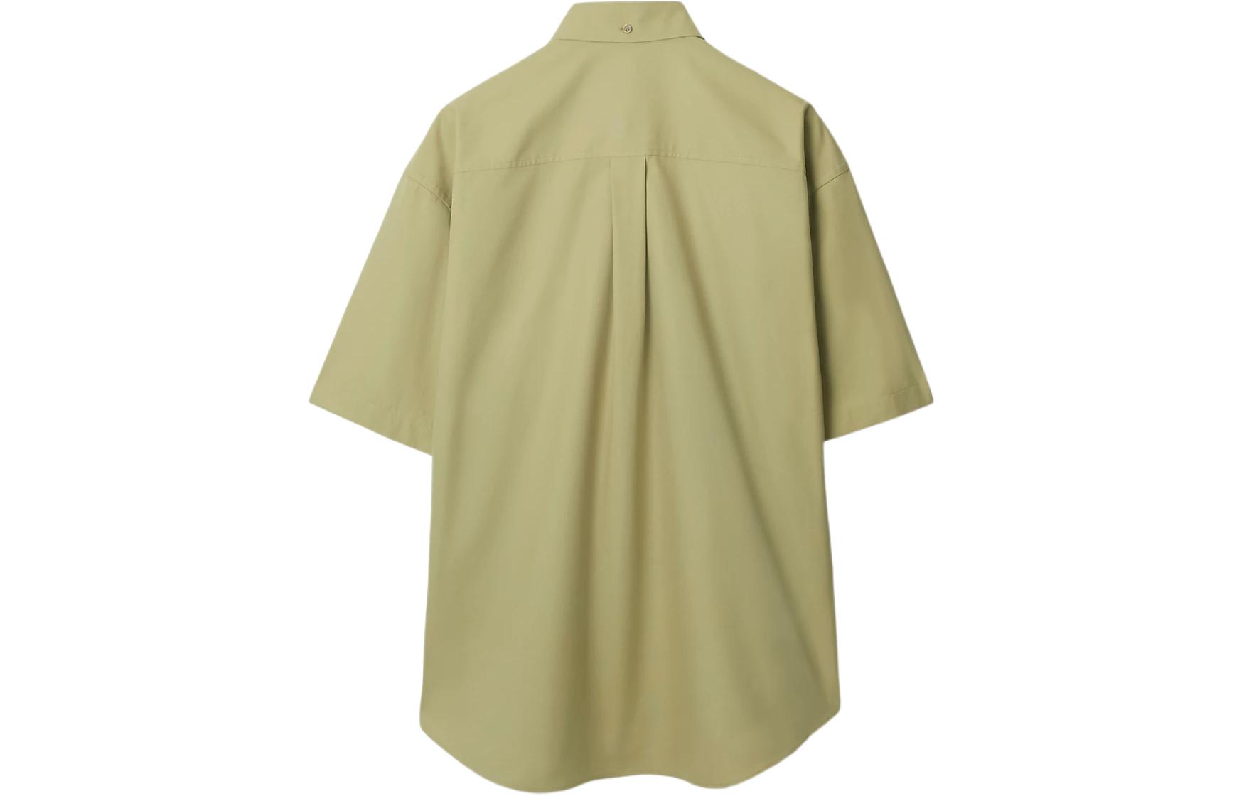 Cheap 버버리 SS24 솔리드 컬러 반팔 캐주얼 버튼업 셔츠. 80819781