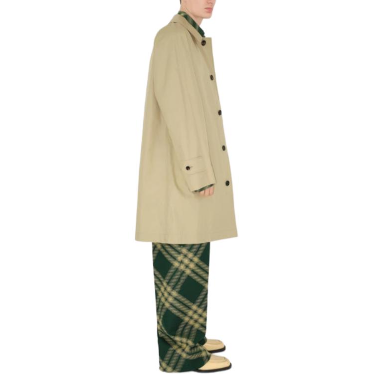 Purchase Burberry SS24 Trench Coat Lengan Panjang Warna Solid Single-Breasted 80816821