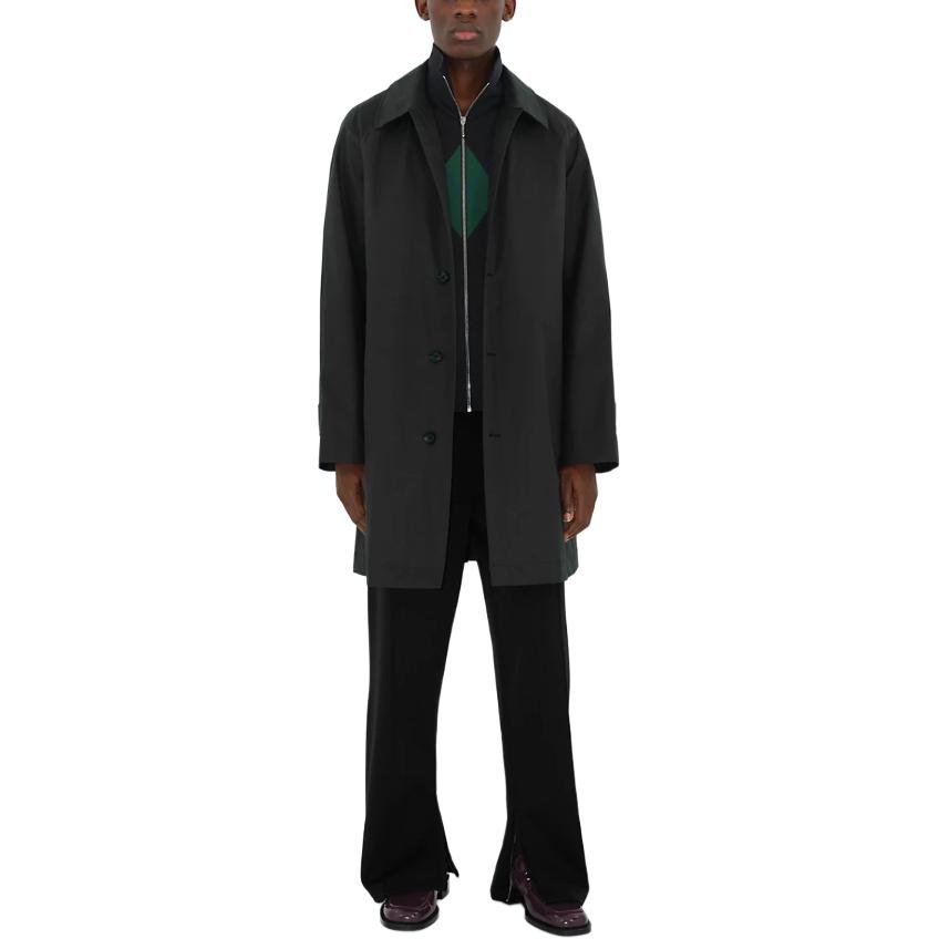 Cheap Burberry SS24 Trench Coat Lengan Panjang Warna Solid Single-Breasted 80816821