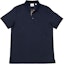 Buy Burberry SS24 Solid Color Straight-Cut Short-Sleeve Polo Shirt Blue 80843991