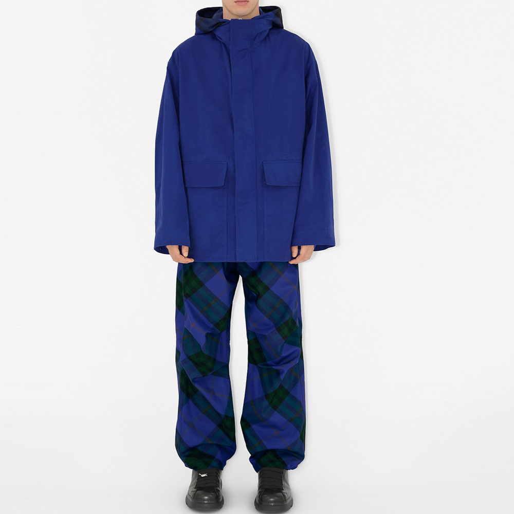 Sizing 博柏利 SS24 蓝色纯色拉链夹克 80853411