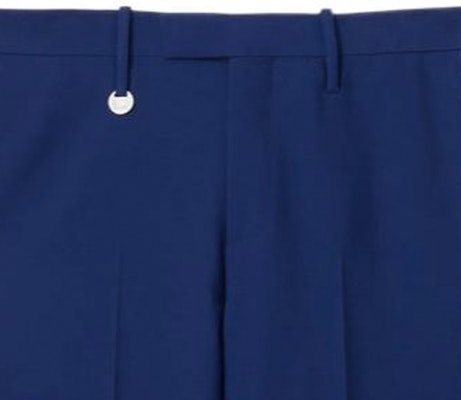 버버리 SS24 솔리드 스트레이트 레그 지퍼 캐주얼 팬츠 오션 블루. 80870441 Sizing 버버리 SS24 솔리드 스트레이트 레그 지퍼 캐주얼 팬츠 오션 블루. 80870441