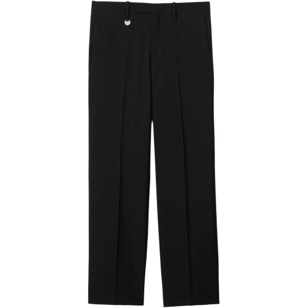 Burberry SS24  Straight-Leg Casual Pants with Belt Loops Black. 80870491