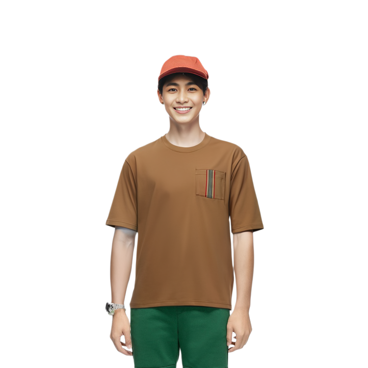 Burberry SS24  Striped Crewneck Short Sleeve T-Shirt Beige 80844231 圖 5