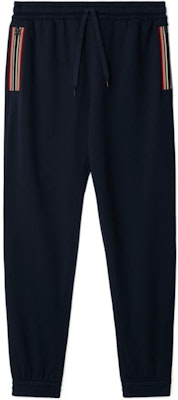 Burberry SS24 Celana Santai Knit Bergaris Tali Serut Biru Navy. 80878711 Order Burberry SS24 Celana Santai Knit Bergaris Tali Serut Biru Navy. 80878711