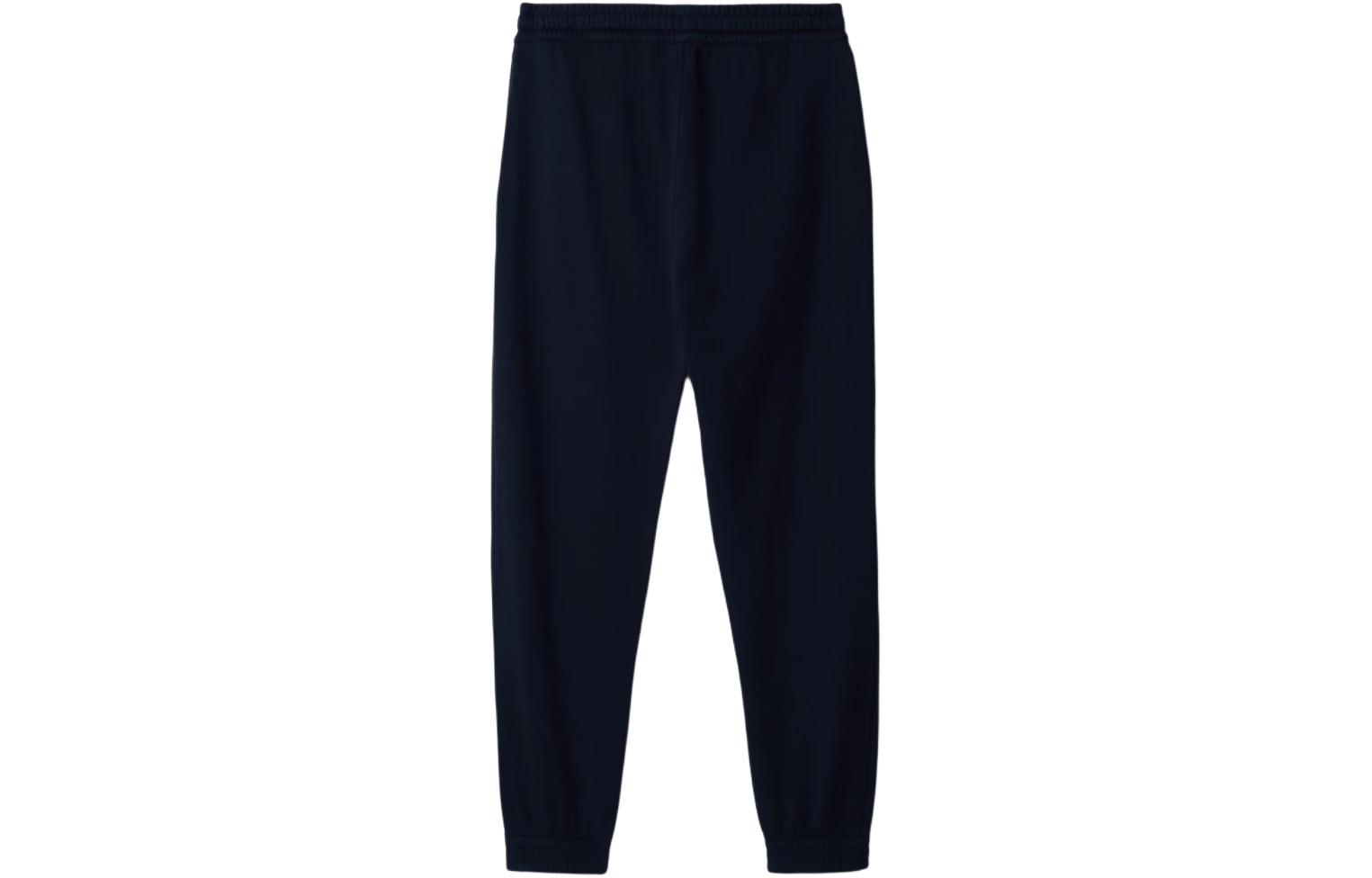 Lookbook Burberry SS24 Celana Santai Knit Bergaris Tali Serut Biru Navy. 80878711