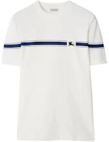 Burberry SS24 Striped Pony Print Casual Short Sleeve T-Shirt Salt Crystal. 80904361 Burberry SS24 Striped Pony Print Casual Short Sleeve T-Shirt Salt Crystal. 80904361