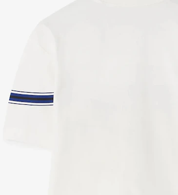 Burberry SS24 條紋小馬印花休閒短袖T恤 鹽晶色。 80904361 1