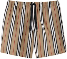Burberry SS24 Striped Print Drawstring Beach Shorts Khaki. 80843201 Burberry SS24 Striped Print Drawstring Beach Shorts Khaki. 80843201
