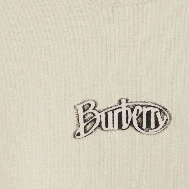 Burberry SS24  T-Shirt Letter Logo Print Crewneck Short Sleeve Tundra Green. 80975321 圖 6