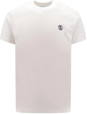 Burberry SS24 White Crewneck T-Shirt with Solid Color Logo Embroidery. 80840151 Order Burberry SS24 White Crewneck T-Shirt with Solid Color Logo Embroidery. 80840151