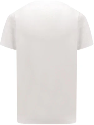 Burberry SS24 White Crewneck T-Shirt with Solid Color Logo Embroidery. 80840151 Lookbook Burberry SS24 White Crewneck T-Shirt with Solid Color Logo Embroidery. 80840151