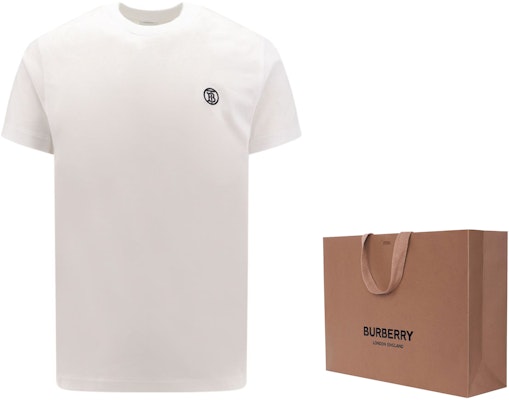 Burberry SS24 White Crewneck T-Shirt with Solid Color Logo Embroidery. 80840151 Shop Burberry SS24 White Crewneck T-Shirt with Solid Color Logo Embroidery. 80840151