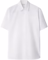 Burberry SS24 White Short-Sleeve Shirt with Embroidered Equestrian Logo. 80953191 Burberry SS24 White Short-Sleeve Shirt with Embroidered Equestrian Logo. 80953191