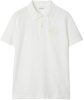 Burberry SS24 White Slim Fit Polo Shirt with Equestrian Knight Design 809515611 Burberry SS24 White Slim Fit Polo Shirt with Equestrian Knight Design 809515611