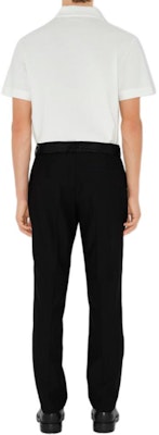 バーバリー SS24 ホワイト スリムフィット ポロシャツ エクエストリアン ナイト デザイン 809515611 Shop バーバリー SS24 ホワイト スリムフィット ポロシャツ エクエストリアン ナイト デザイン 809515611