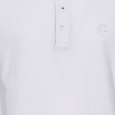 버버리 SS24 화이트 솔리드 컬러 반소매 싱글 브레스티드 폴로 셔츠. 80840121 Details for 버버리 SS24 화이트 솔리드 컬러 반소매 싱글 브레스티드 폴로 셔츠. 80840121