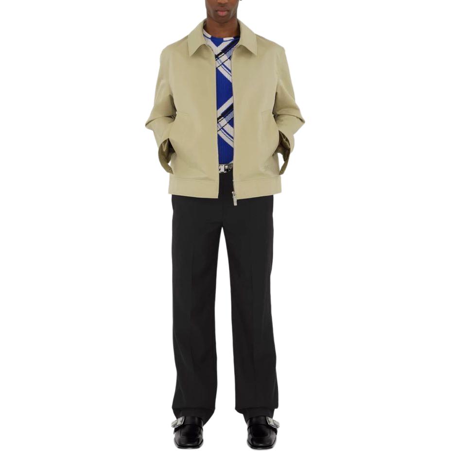 Details for Burberry SS24 Jaket Kuning Zipper Kerah Panjang Lengan 80875021