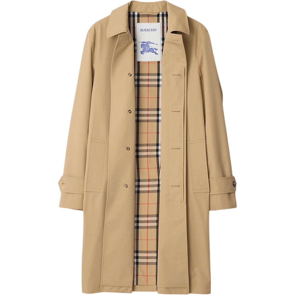 Burberry SS24  York Single-Breasted Long Sleeve Coat Beige Casualwear. 80957681 圖 3