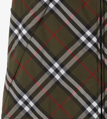 Burberry SS24 Jaket Vest Zip Dalam Corak Kotak Hijau Gelap. 81018491 Sizing Burberry SS24 Jaket Vest Zip Dalam Corak Kotak Hijau Gelap. 81018491