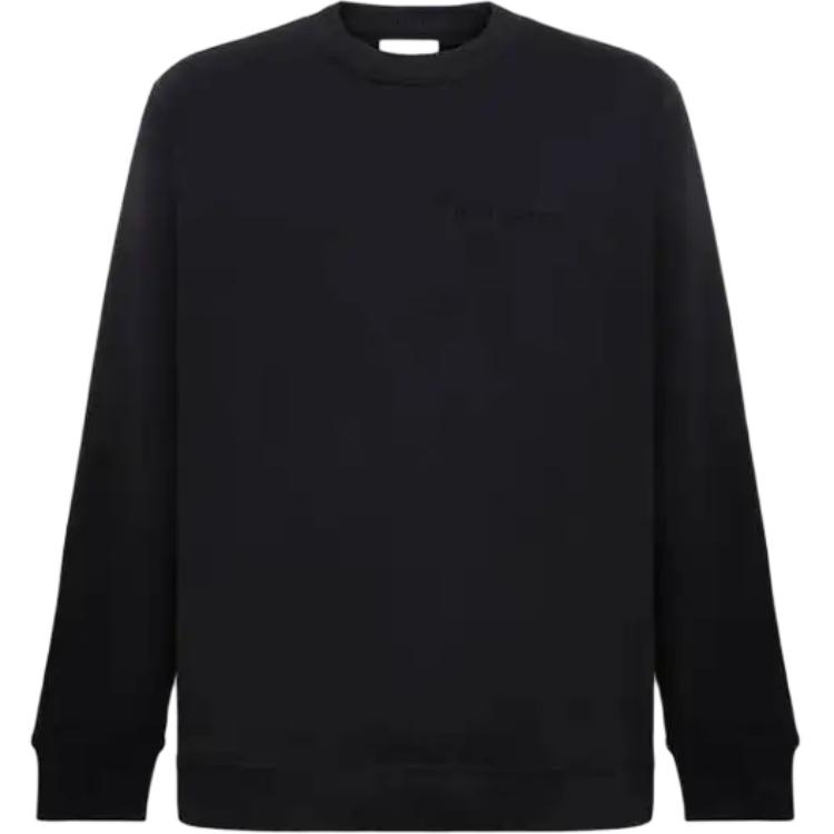 Burberry SS24 Black Pullover Crewneck Loose-Fit Sweatshirt 80843721