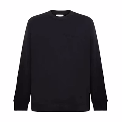Burberry SS24 Black Pullover Crewneck Loose-Fit Sweatshirt 80843721