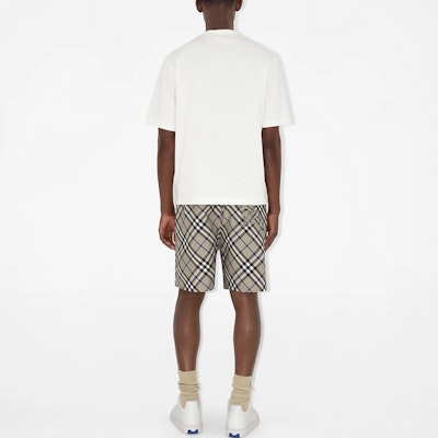 博柏利 SS24 经典格纹抽绳直筒休闲短裤 男士 - 苔绿色 80872231 Details for 博柏利 SS24 经典格纹抽绳直筒休闲短裤 男士 - 苔绿色 80872231